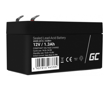 Akumulator AGM Green Cell Akumulator AGM 12V 1,3Ah